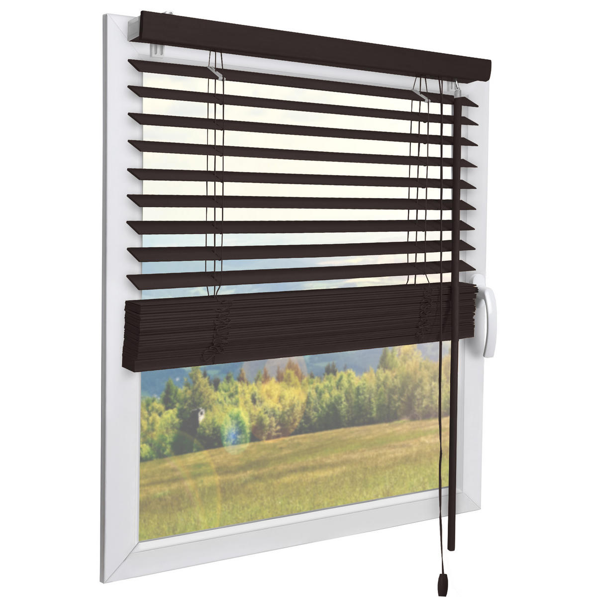 HOLZJALOUSIE SolDecor JH3 140/160 cm Dunkelbraun - Dunkelbraun, Holz (140/160cm) - Sol Royal