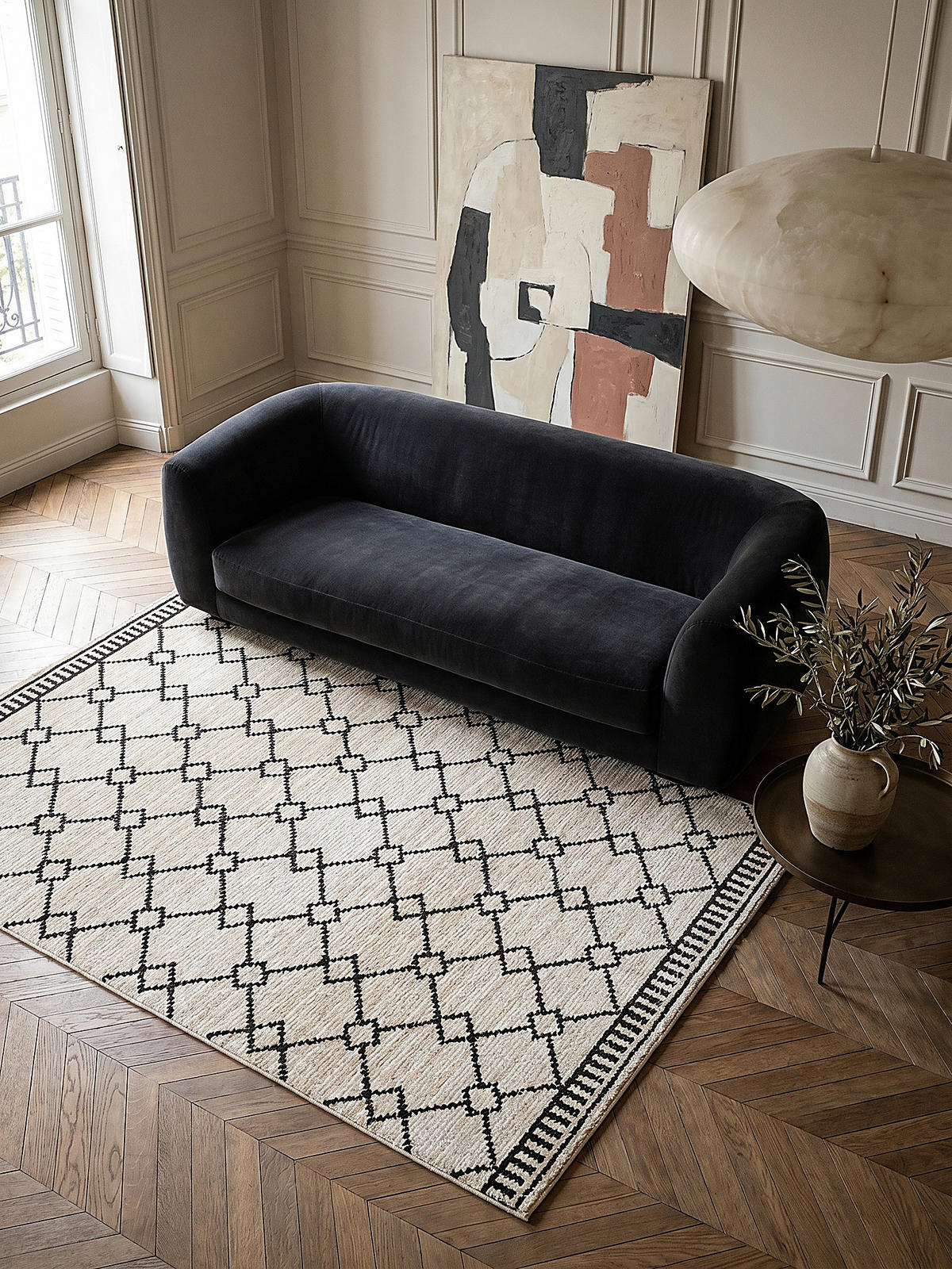 KURZFLORTEPPICH PERRAN, im Berber-Stil, Weiß, 200 x 300 cm - Weiß, Textil (200/300cm) - KADIMA DESIGN
