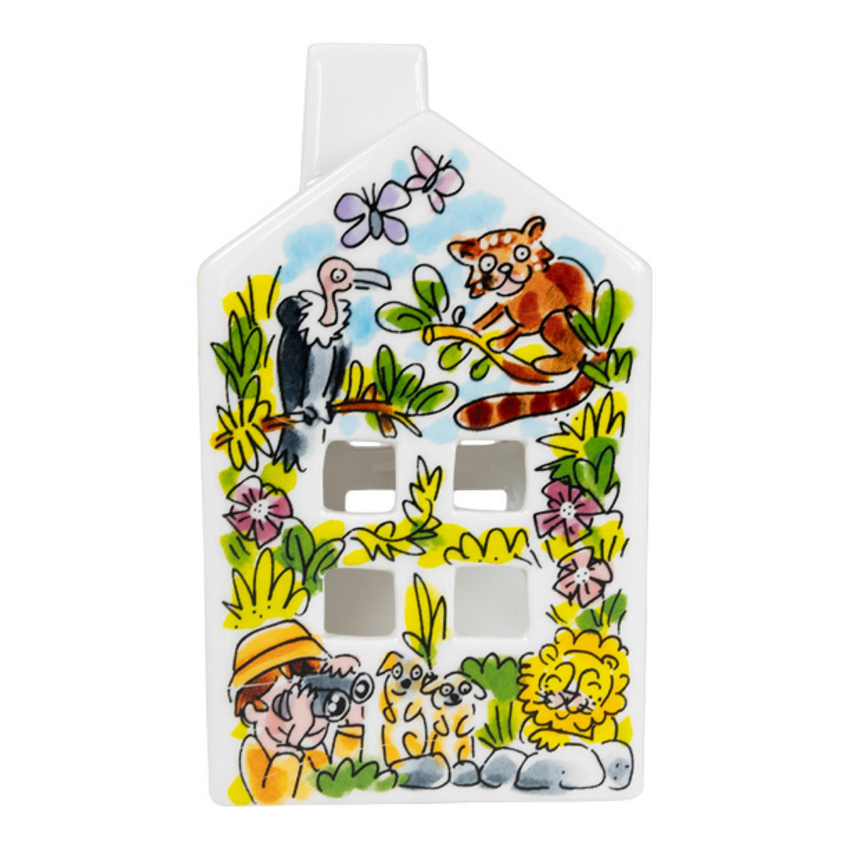 TEELICHTHALTER Beekse Bergen in Bunt - 14,5cm - Multicolor, Keramik (8.5/14.5/8.3cm) - Blond Amsterdam