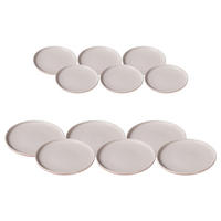 TAFELSERVICE Jasper rosa 12er Set - Robinienfarben, Keramik (1/1/1cm) - Ritzenhoff Breker