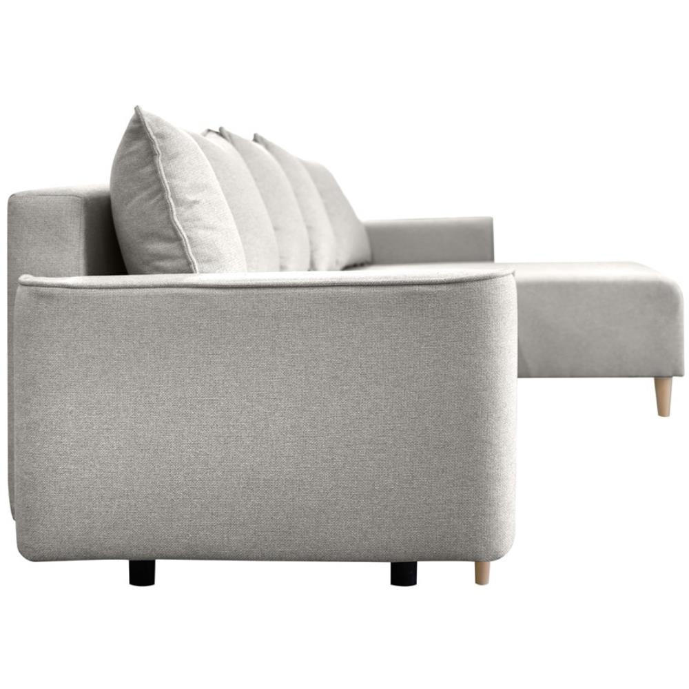 Thumbnail - Beautysofa Eckschlafsofa, Beige, Textil, L-Form,L-Form, 225x150 cm, Wohnzimmer, Sofas & Couches, Wohnlandschaften, Eckso...