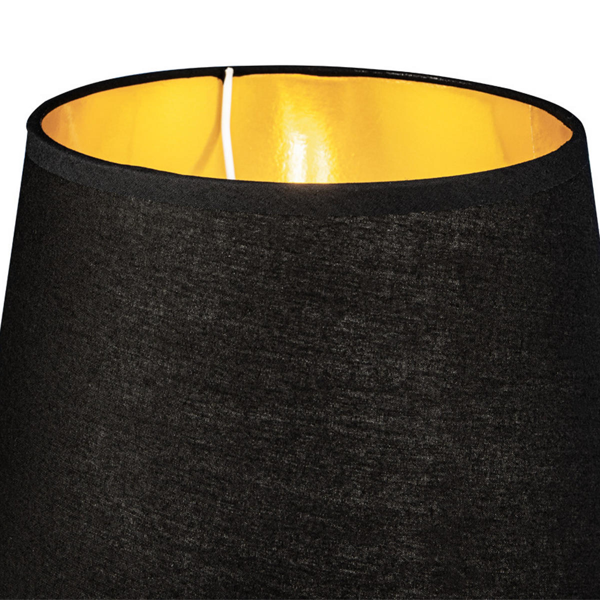 TISCHLAMPE ERANA, Gold, Schwarz - Goldfarben/Schwarz, Keramik/Textil (21.5/22/40cm) - KONSIMO®