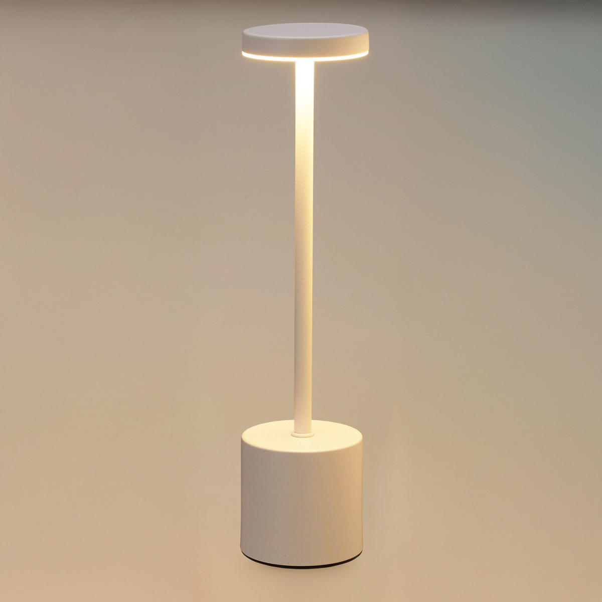 LED-TISCHLAMPE Metall 34 cm - Beige, Metall (8/8/34.2cm) - Home Styling Collection