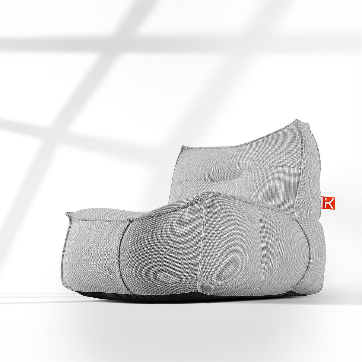 GARTENLOUNGE-SET LOVIA, Möbel-Set, Dunkelgrau/Weiß - Dunkelgrau, Textil - KONSIMO®