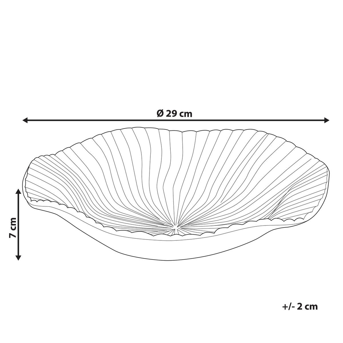 DEKOSCHALE Aluminium gold Hatra - Goldfarben, Metall (7cm) - Beliani