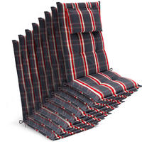 HOCHLEHNER Highlux HL 120x52x7cm Grau-Rot-Kariert (8tlg) - Rot, Textil (52/120cm) - Beautissu 