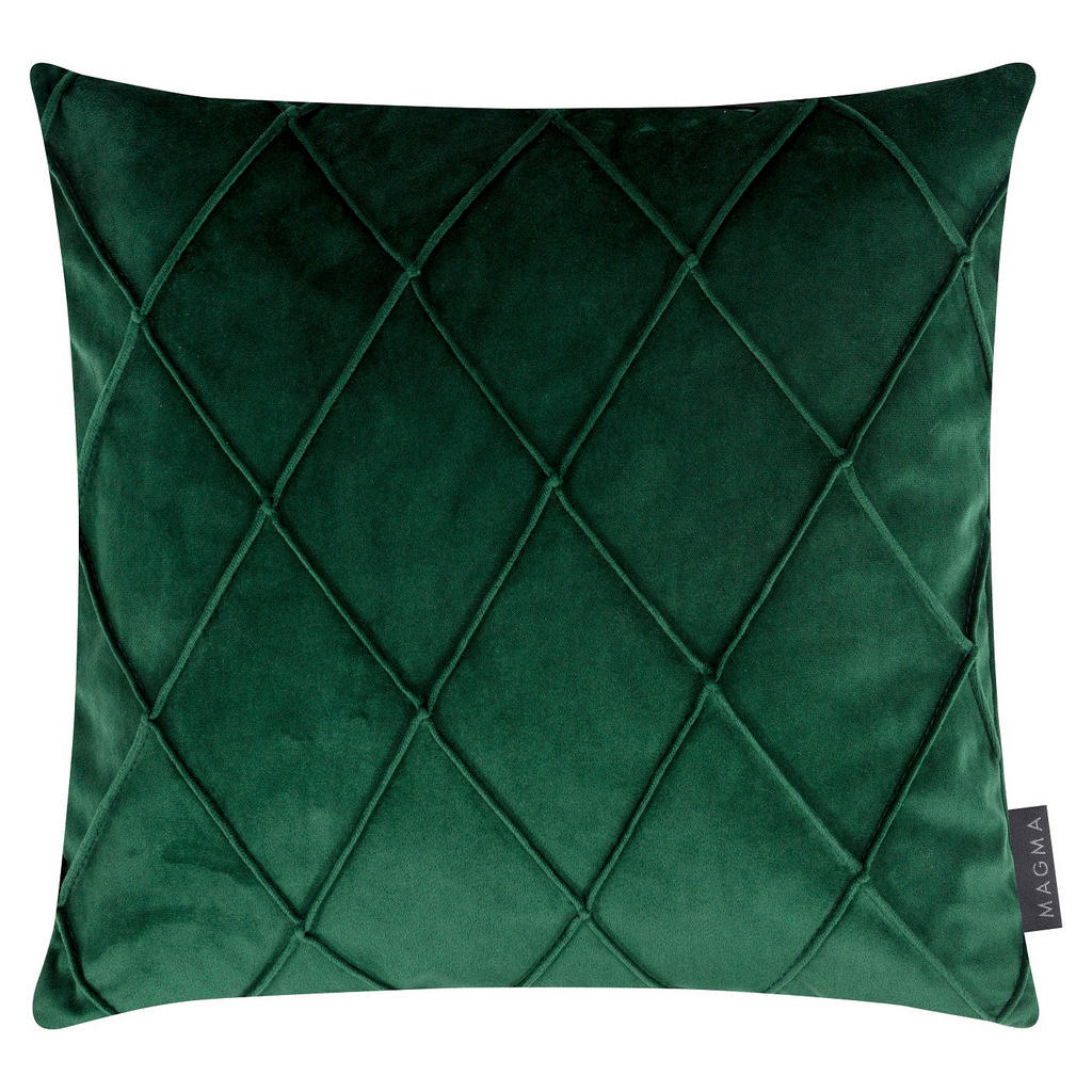 Thumbnail - Magma Heimtexx Kissenhülle, Grün, Textil, Rauten, Quadratisch, 50x50 cm, Wohntextilien, Bezüge, Kissenbezüge