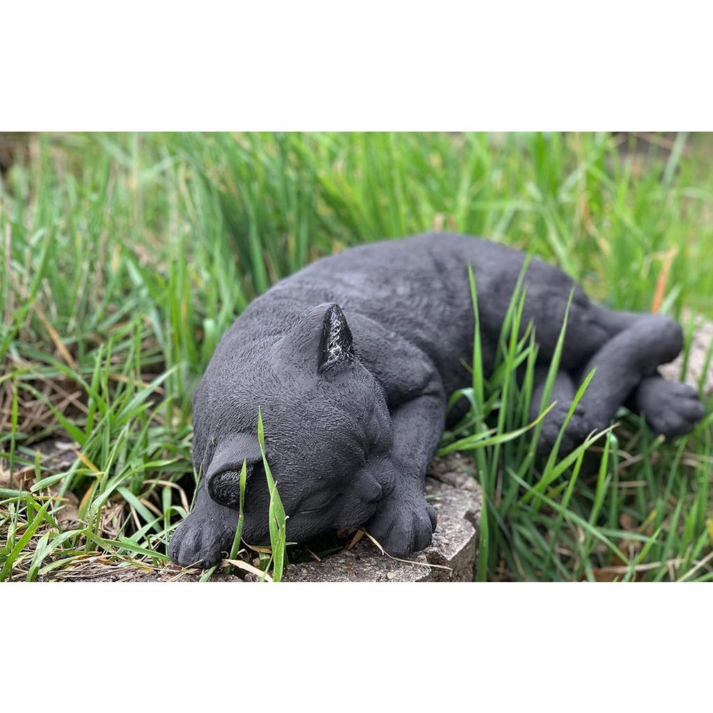 Thumbnail - stoneandstyle Steinfigur, Schwarz, Stein, Tiere, 38x10x20 cm, Dekoration, Skulpturen & Dekoobjekte, Dekotiere