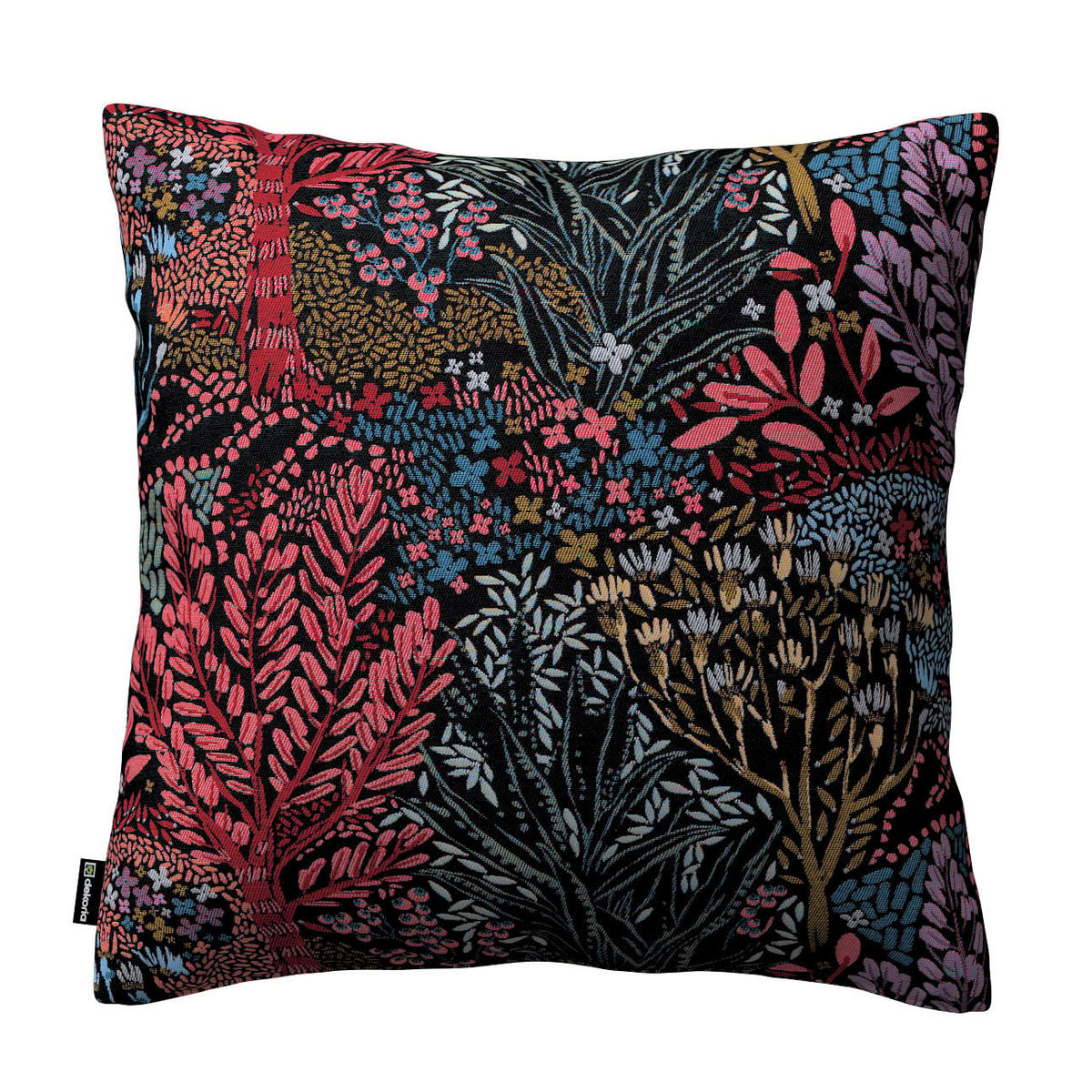 KISSENHÜLLE Intenso schwarz, 43x43 cm - Schwarz, Textil (43/43cm) - Dekoria