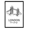 POSTER Städte Denkmäler London Tower Bridge A3 Rahmenlos - Klar, Papier (29.7/5/42cm) - Nacnic