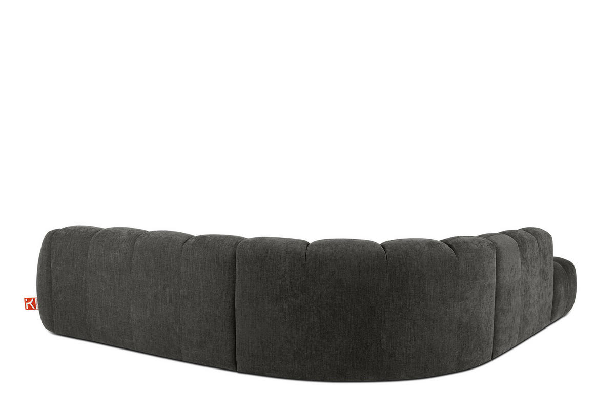 ECKSOFA LINKS FLAVA, Graphitfarben - Graphitfarben, Holz/Holzwerkstoff (310/314cm) - KONSIMO®