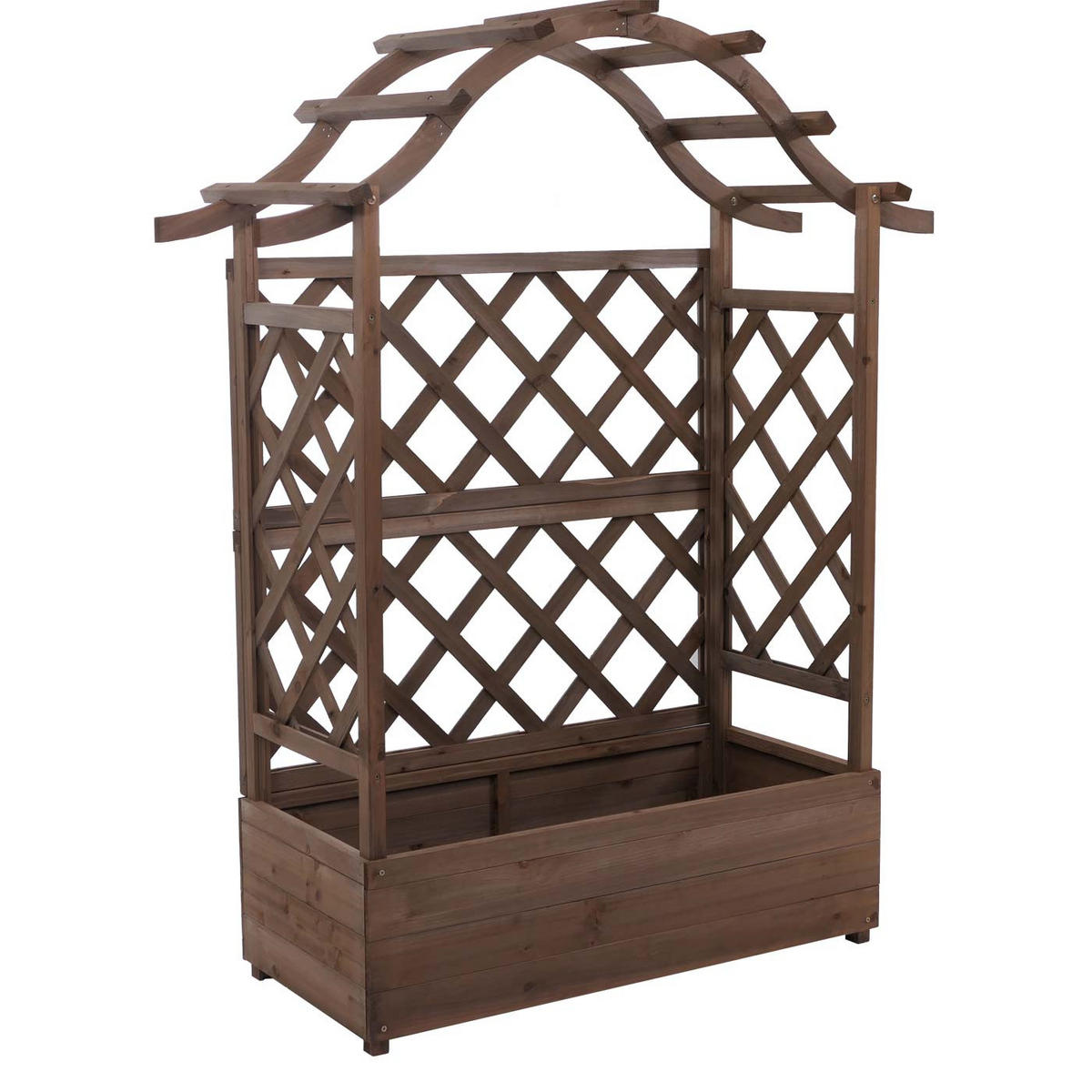 HOCHBEET 138x110x44cm Braun - Braun, Holz (110/138/44cm) - PROREGAL