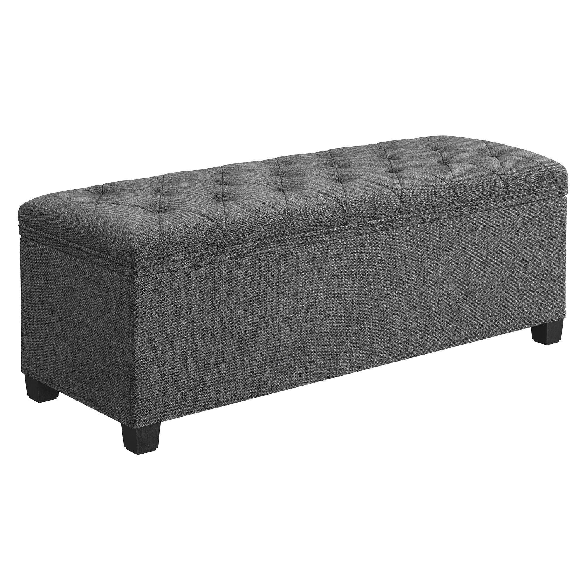 SITZBANK Magenta - Dunkelgrau, Textil (110/40/40cm) - SONGMICS