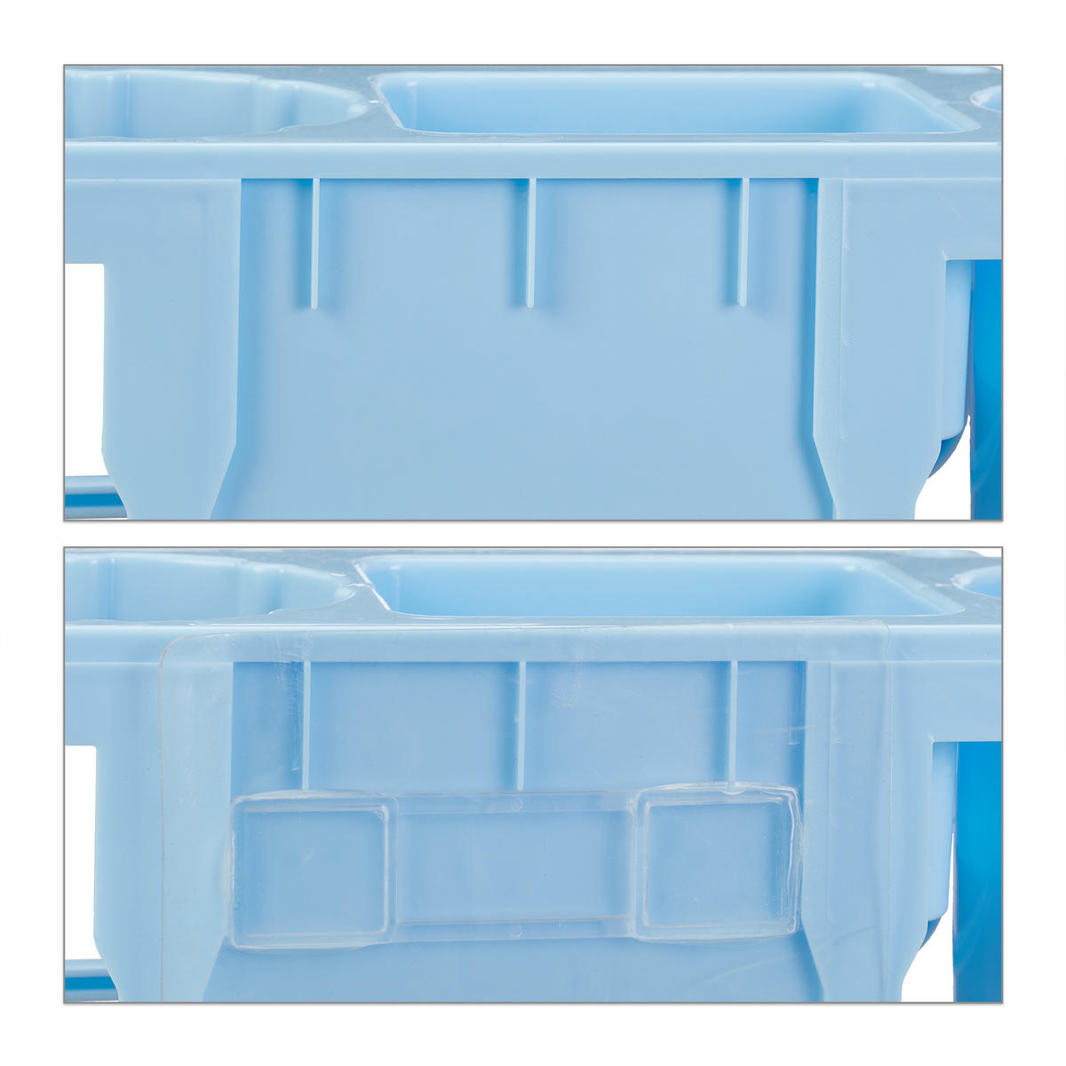 FÖHN-HALTERUNG - Hellblau, Kunststoff (30/9/10.5cm) - Relaxdays