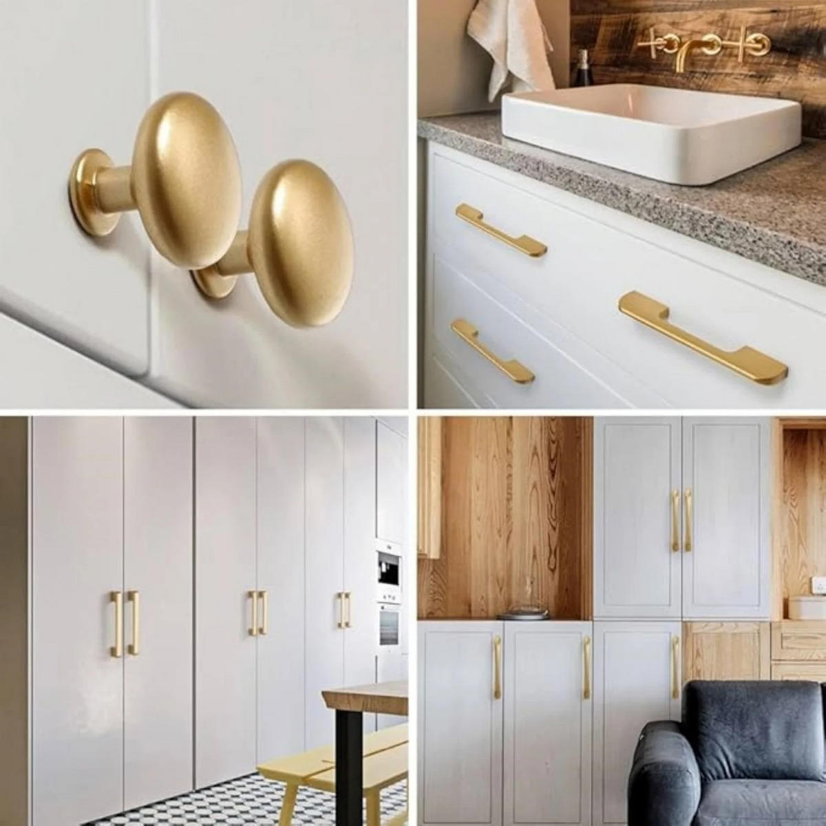 MÖBELGRIFF Gold 10er-Set 96 mm - Goldfarben, Metall (1.2/2.3/10.5cm)
