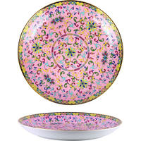 DEKOSCHALE Chinese flowers Rosa Porzellan - Rosa, Keramik (41.2/5.2cm) - FURNARO