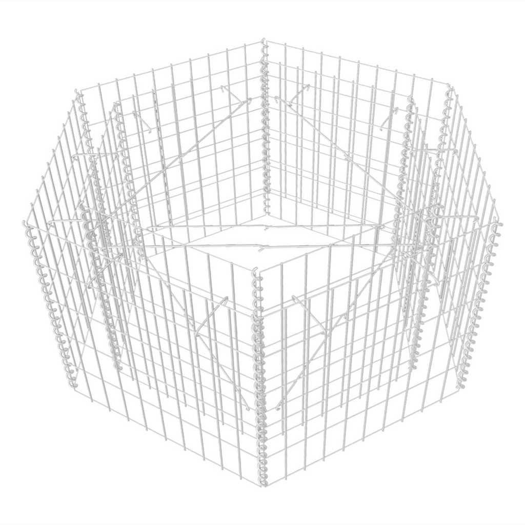 Deluke Hochbeet Silber 90x50x100 cm