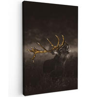 SLIKA NA PLATNU Jeleni 90x140 cm - rjava, tekstil (90/140cm) - MuchoWow