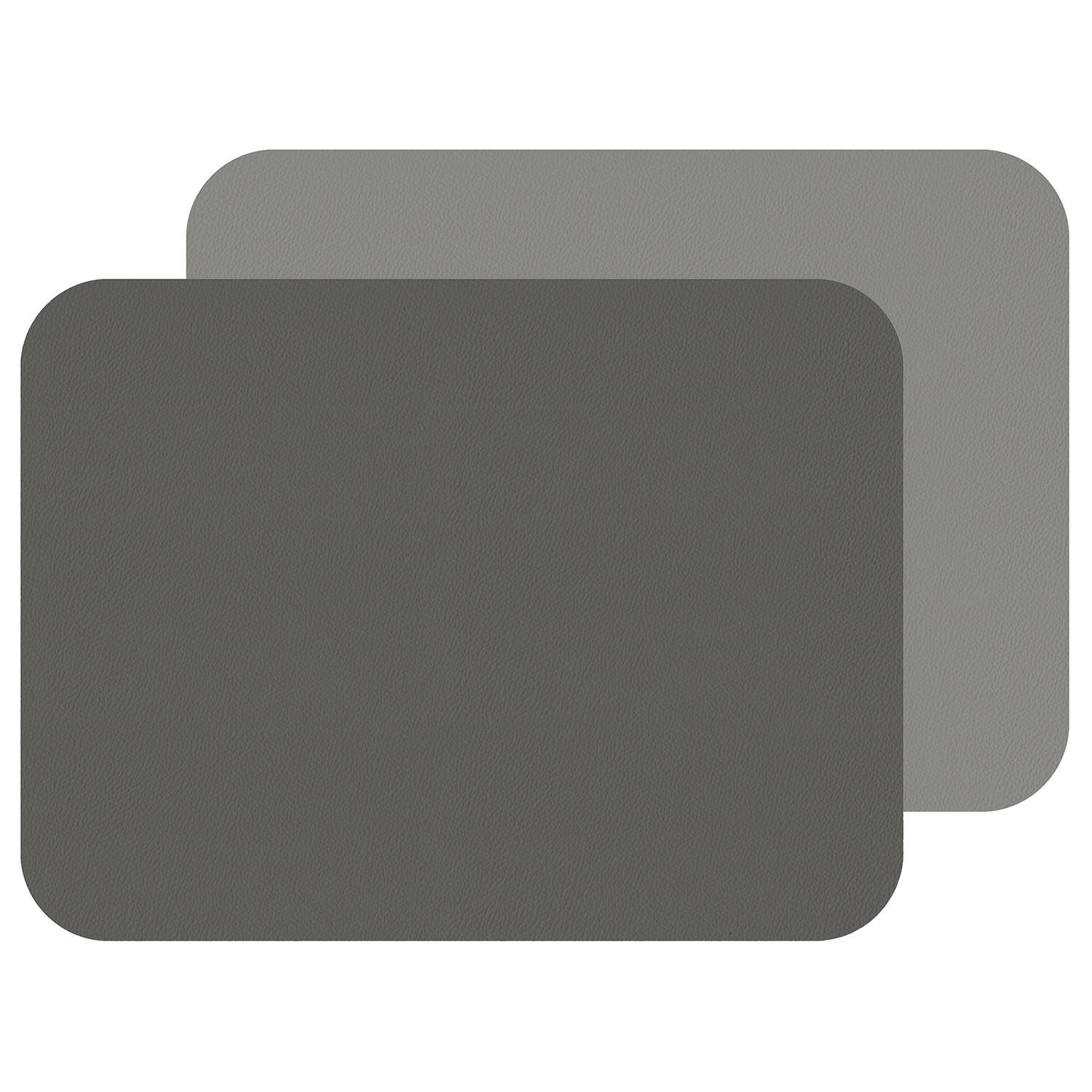 FLEXIMATS Platzsets, 2er Sets, 46x33cm, Hellgrau/Dunkelgrau - Grau, Textil (33/46/0.2cm) - Freeform