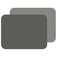 FLEXIMATS Platzsets, 2er Sets, 46x33cm, Hellgrau/Dunkelgrau - Grau, Textil (33/46/0.2cm) - Freeform