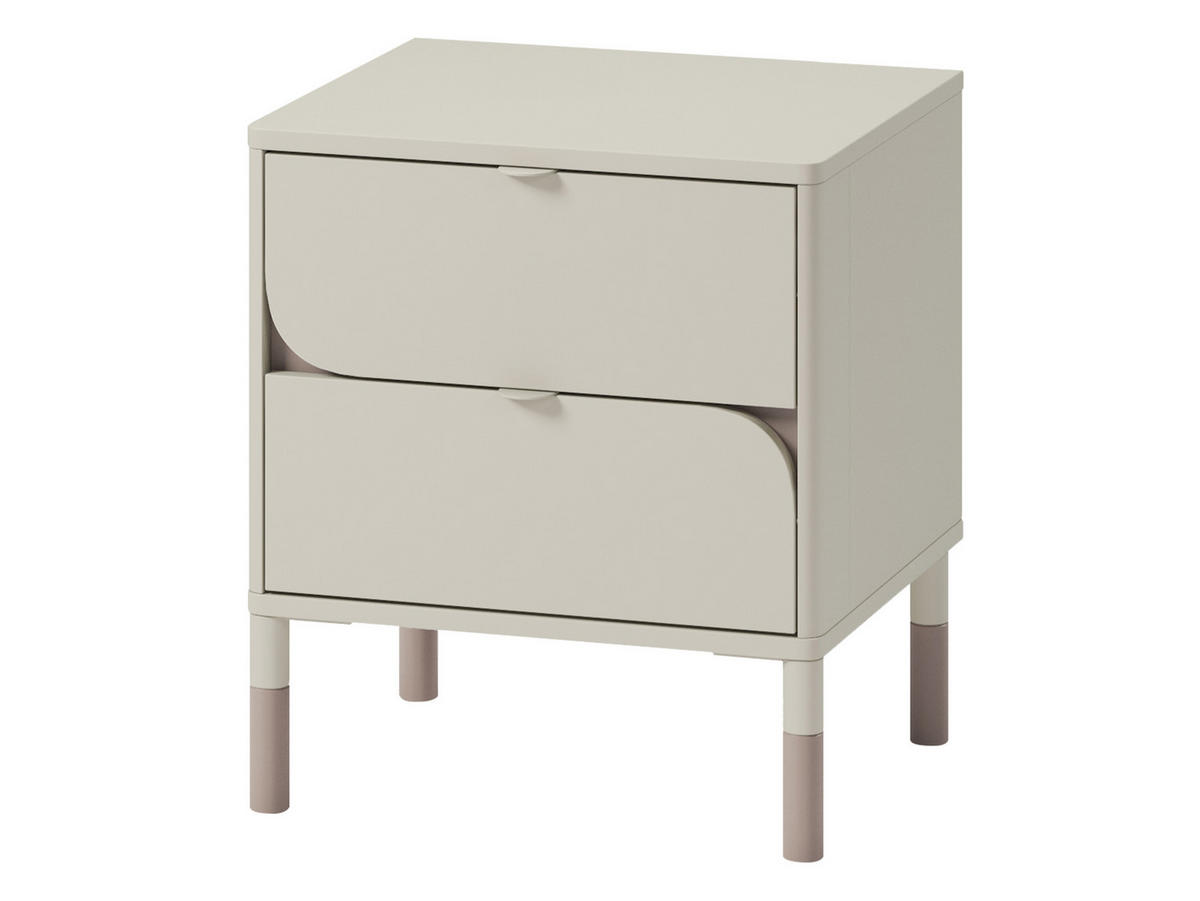 KINDER-NACHTTISCH Harmony HR07 - Kaschmir/Trüffeleichefarben, Holzwerkstoff/Kunststoff (46/52/40cm) - MIRJAN24