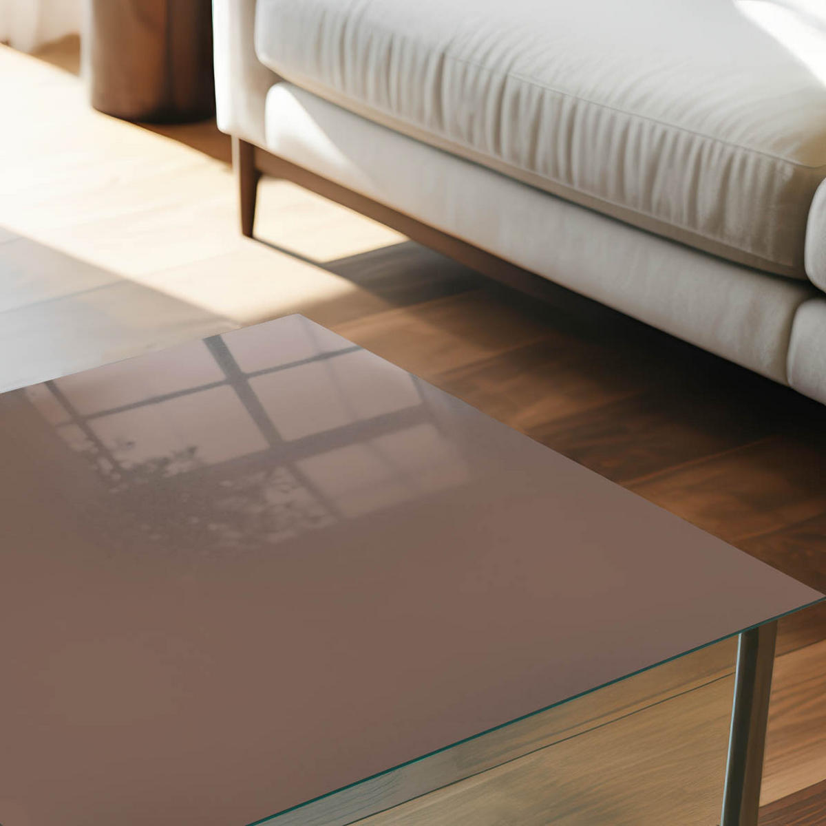 GLASPLATTE 80x60 cm – Braune Farbe - Grün, Glas (0.4/80/60cm) - ArtPrintCave
