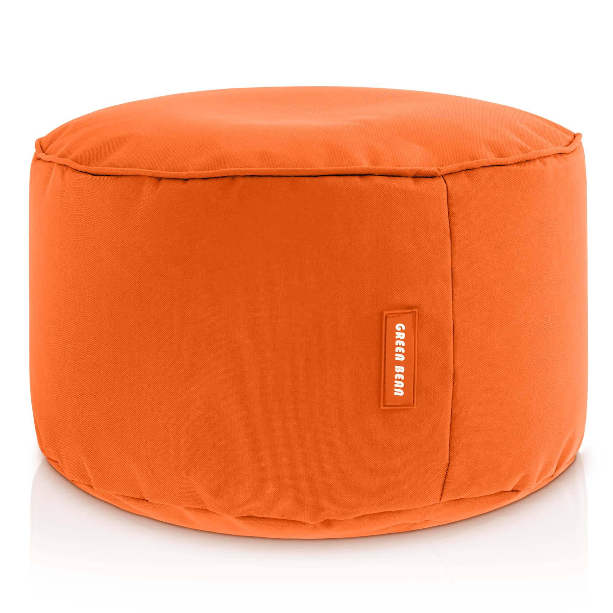 SITZSACK-HOCKER Pouf "Stay" 45x25cm - Orange, Textil (45/25/45cm) - Green Bean