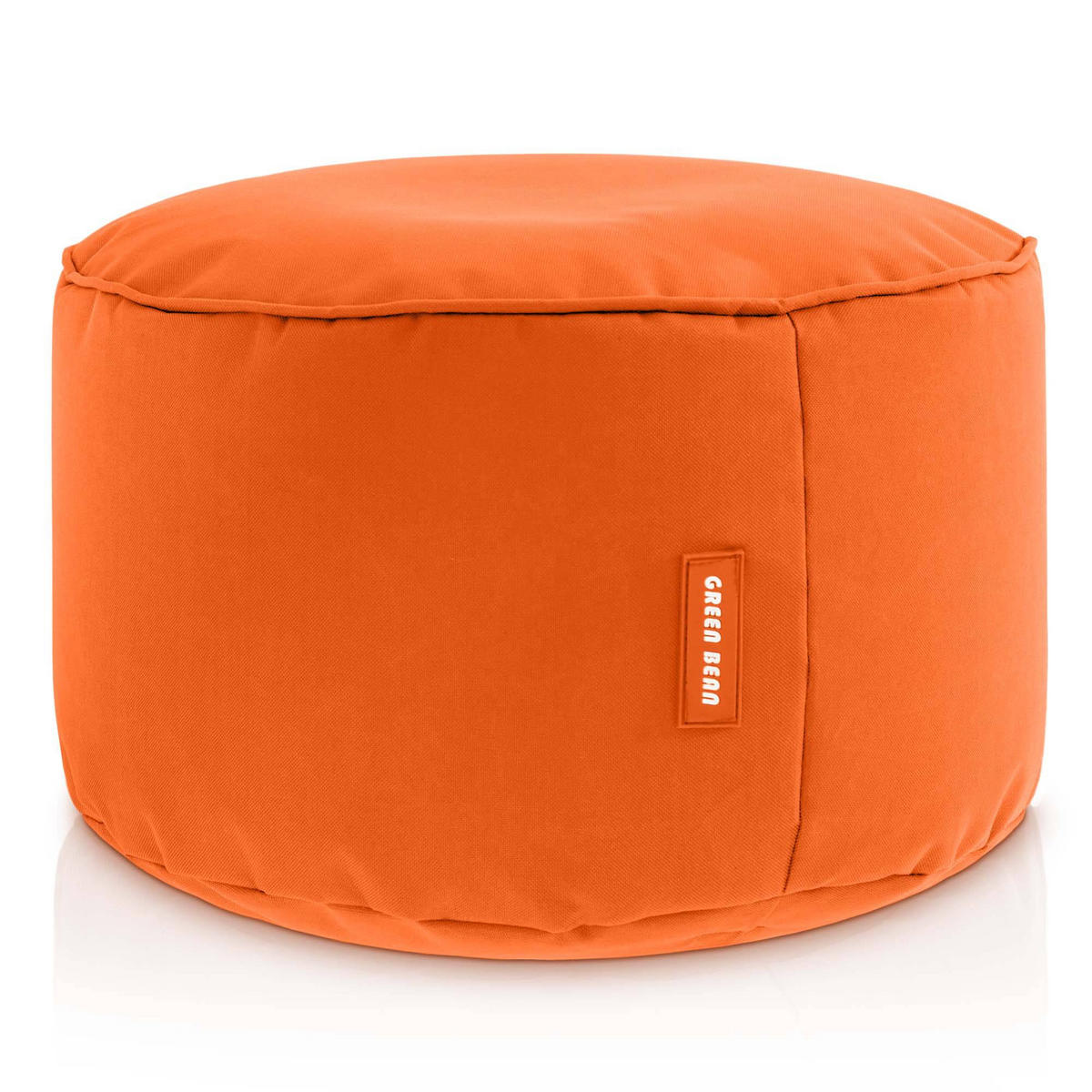 SITZSACK-HOCKER Pouf "Stay" 45x25cm - Orange, Textil (45/25/45cm) - Green Bean