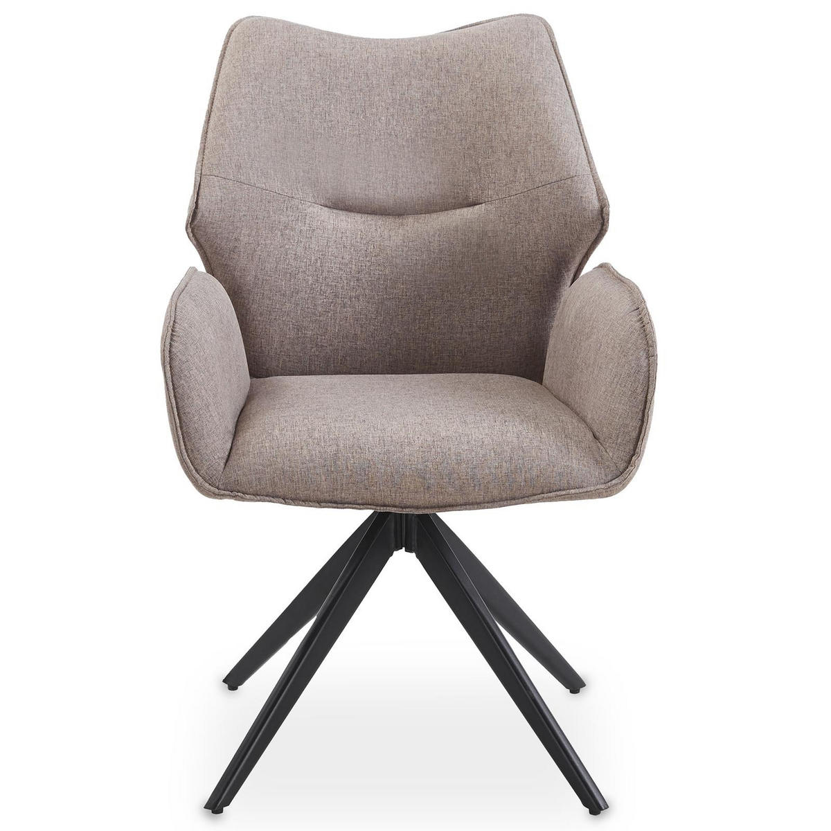ESSZIMMERSTÜHLE TIMNA 2er-Set taupe - Taupe, Textil (56/88/59cm) - IDIMEX