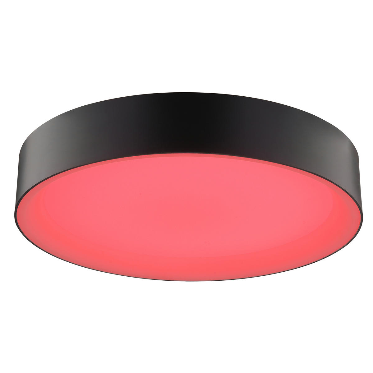 LED DECKENLEUCHTE Larios Schwarz/Weiß 39/39/7,5 cm - Multicolor, Metall (39/39/7.5cm) - Brilliant