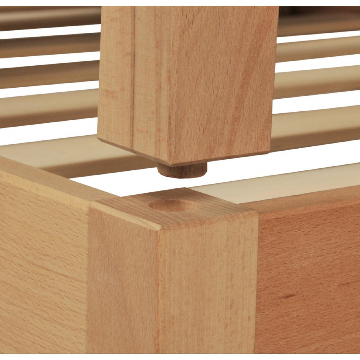 STAPELBETTEN JONAS mit Lattenrost/ Kinderbett 90x200 (Satz von zwei Betten) - Massive Buche - Buchefarben, Holz (90/200cm) - Weber Industries