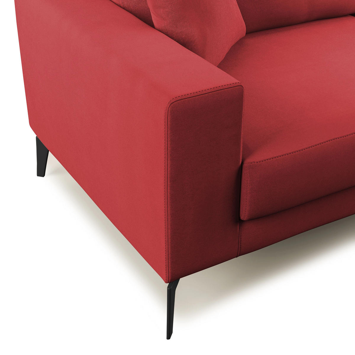 LINEARSOFA Prestige - Rot, Textil (206/95/91cm) - Divani.store
