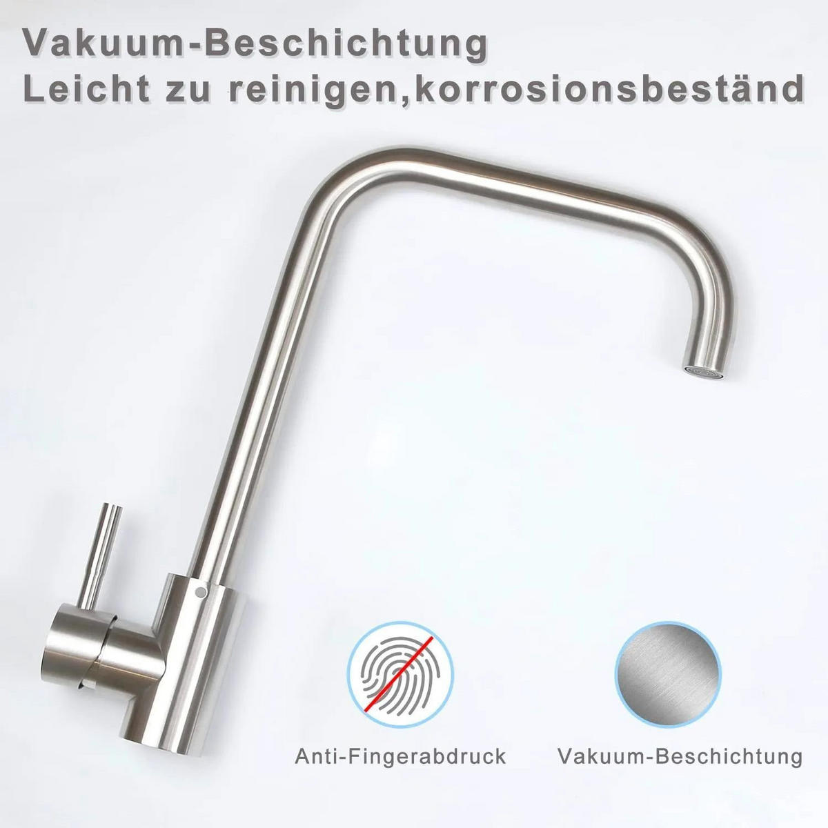 KÜCHENARMATUR Sophia - Silberfarben, Metall (6/34/22cm) - Nettlife