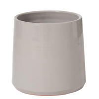 BLUMENTOPF RUND - Töpferei - Grau - M - Ø 23 cm - Grau, Keramik (23/21.5cm) - J-Line