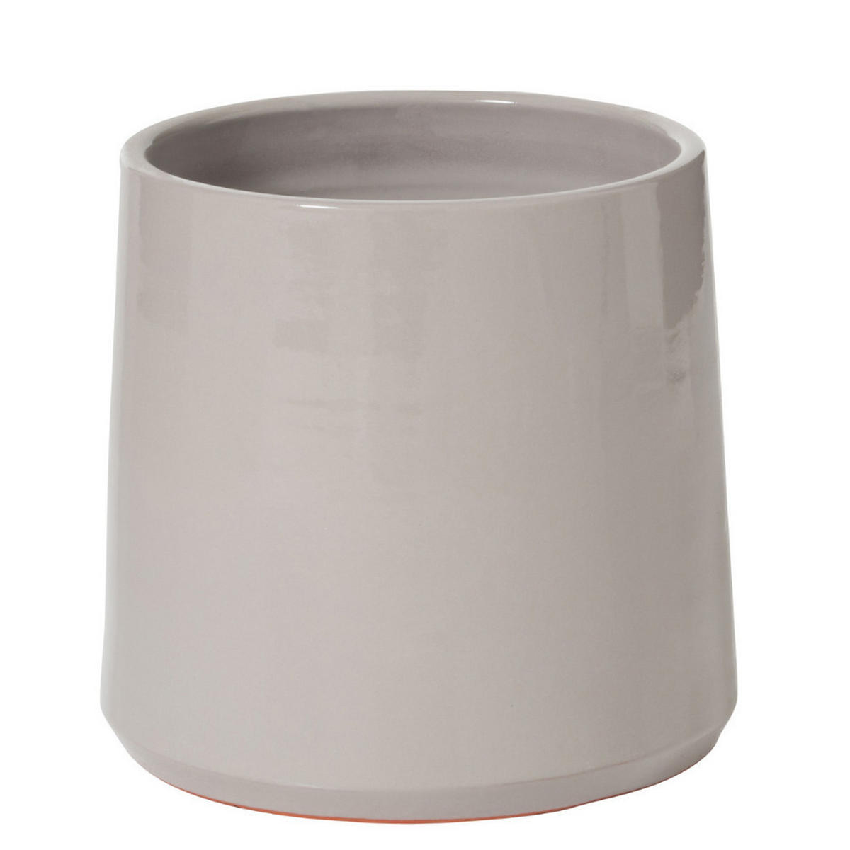 BLUMENTOPF RUND - Töpferei - Grau - M - Ø 23 cm - Grau, Keramik (23/21.5cm) - J-Line