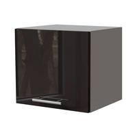 KLAPPHÄNGESCHRANK Essen W4B/40 Schwarz Hochglanz / Grau Matt 40 / 32,5 / 36cm - Schwarz Hochglanz/Schwarz, Holz/Holzwerkstoff (40/36/32.5cm) - Feldmann-Wohnen