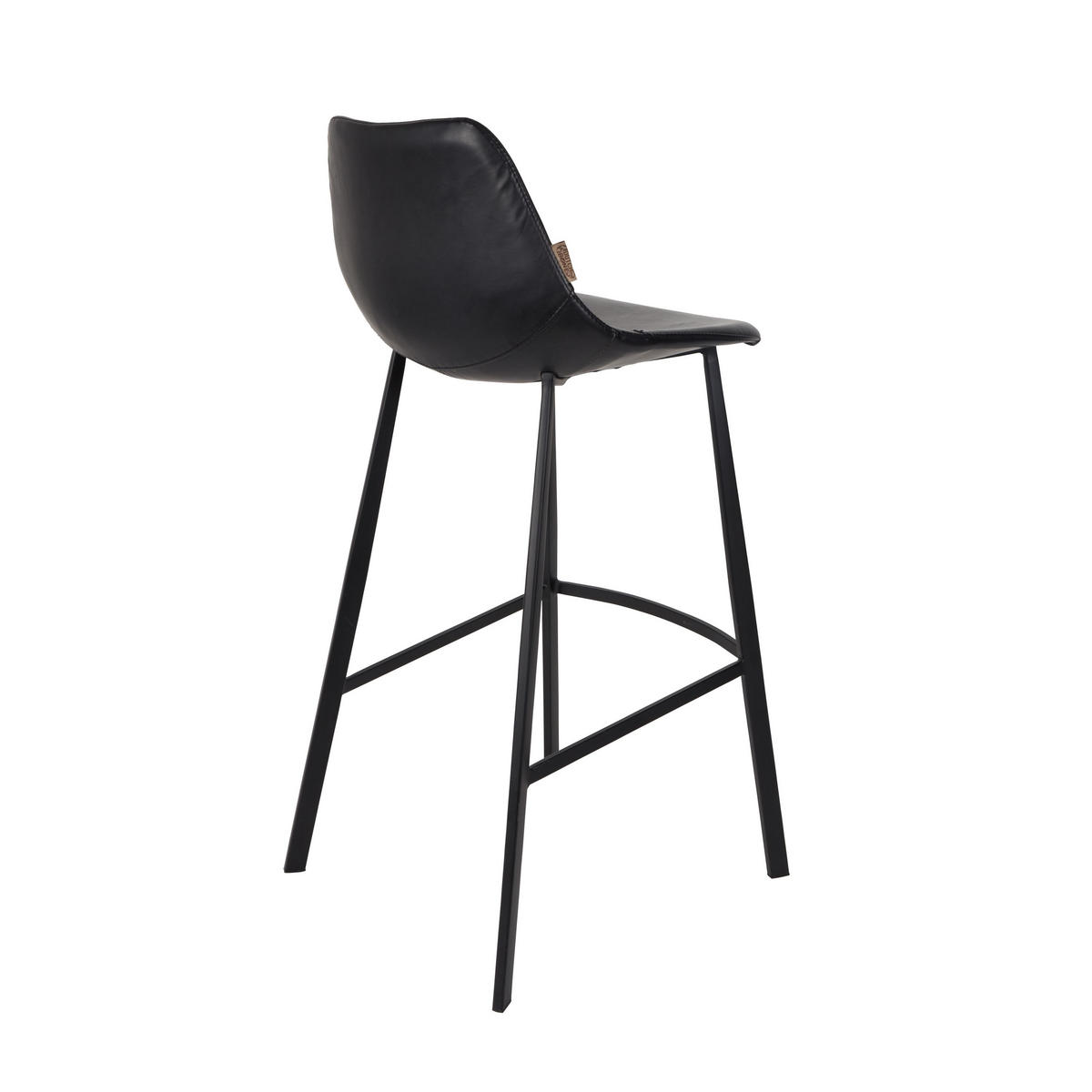 BARHOCKER Franky Rückenlehne 80 cm Schwarz - 2 er Set - Schwarz, Kunststoff (50/106/54cm) - Dutchbone