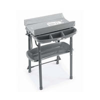 WICKELTISCH mit Badewanne - Grau, Metall (64/84cm) - Cam il Mondo del Bambino S.p.A.