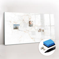 MAGNETTAFEL 120x60 Edler Marmor - Weiß, Glas (120/60/0.4cm) - TULUP