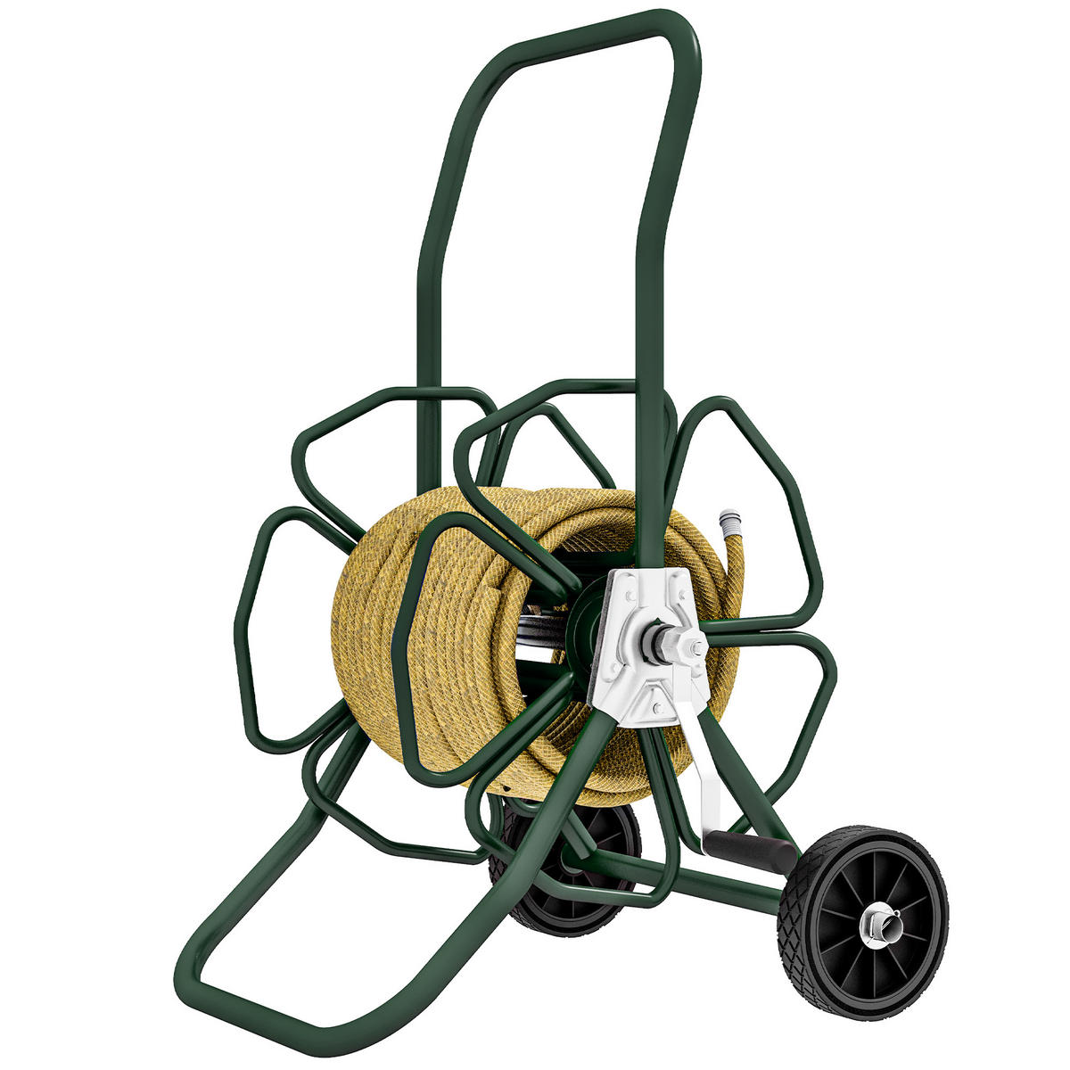 SCHLAUCHWAGEN DE-17584 30 m für Ø16 mm Schlauch Grün - Dunkelgrün, Metall (60.5/78.5/51.5cm) - ComfortXL