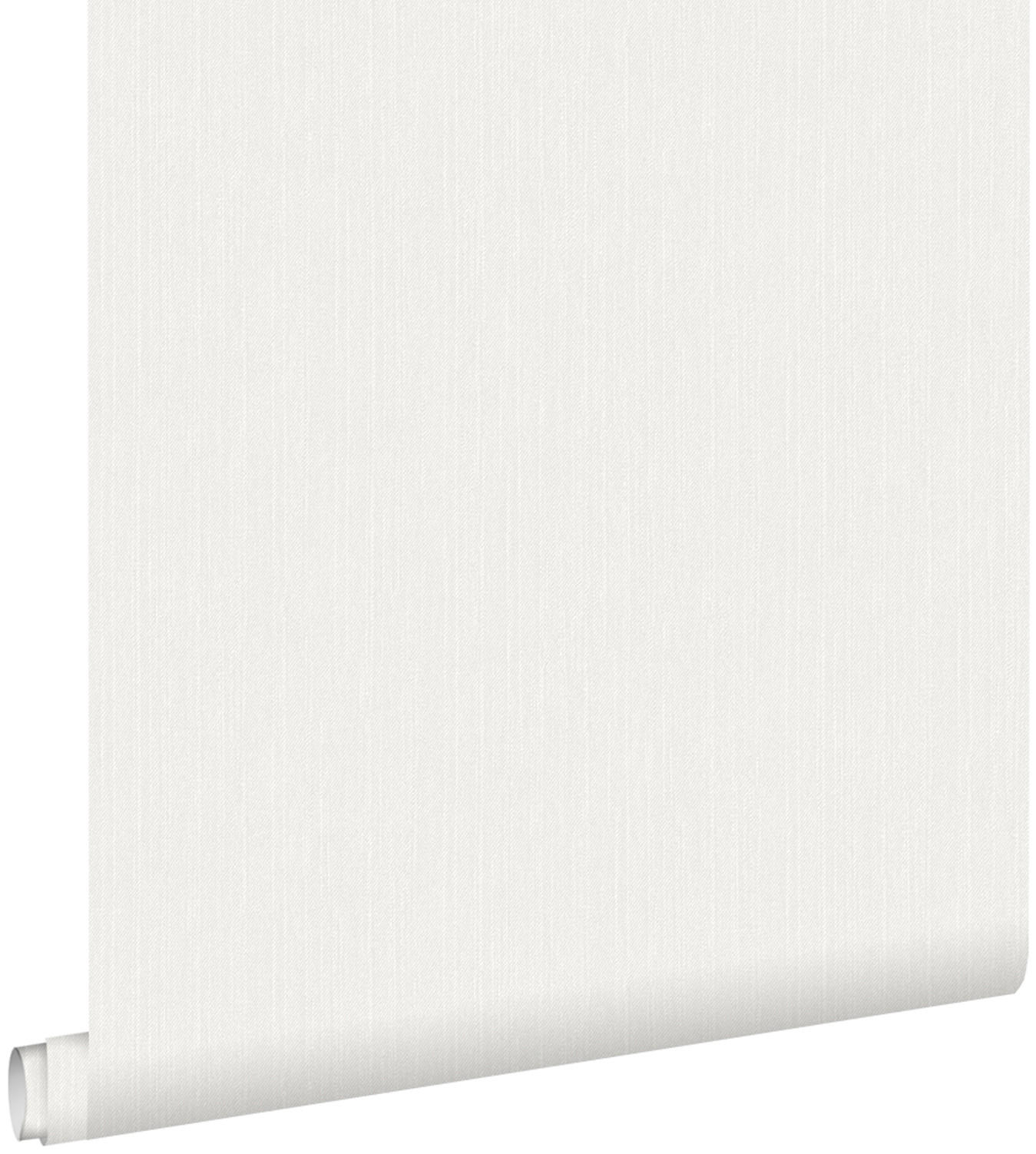 TAPETE Jeans-Optik 53 cm x 10.05 m - Weiß, Papier (53/1000cm) - ESTAhome