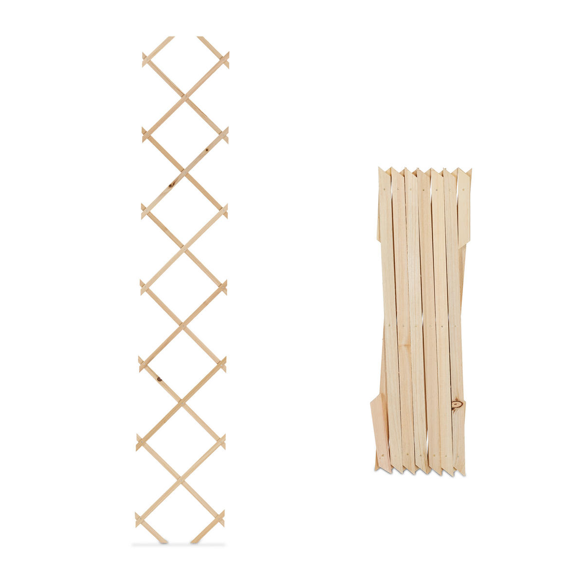 3XRANKGITTER - Hellbraun, Holz (30/180/1cm) - Relaxdays