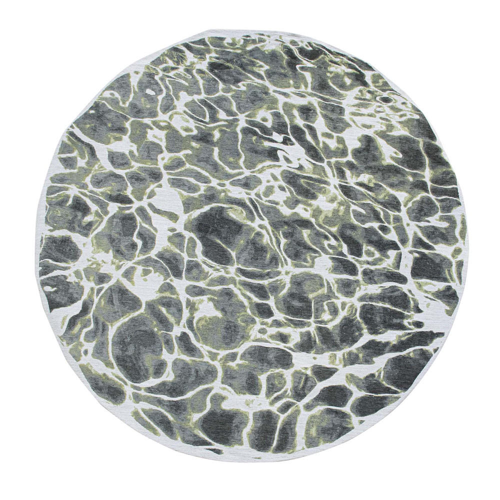 TEPPICH River Meditation 240/240 cm - Grün, Textil (240/240cm) - Louis De Poortere