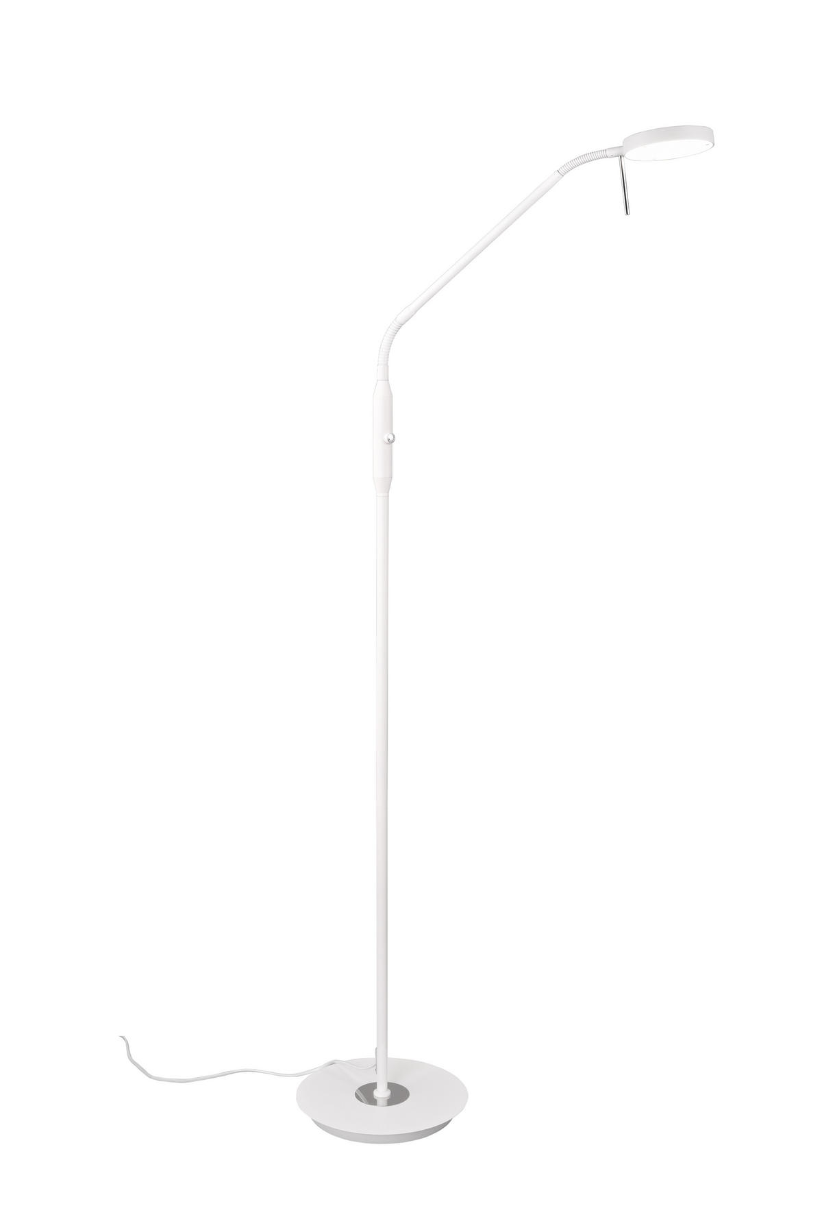 STEHLAMPE MONZA - Weiß - 0/0/145 cm - Weiß, Metall (25/25/145cm) - Trio Leuchten