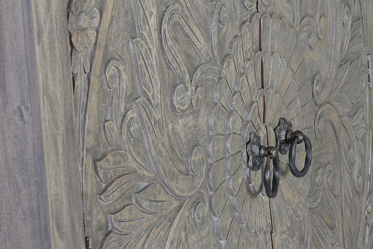 HIGHBOARD aus Mangoholz - Grau, Holz (42/180/116cm) - Giner y Colomer