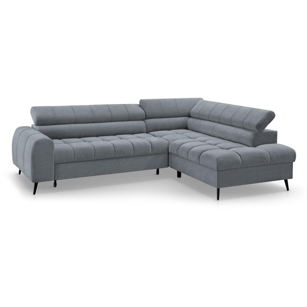 Beautysofa Eckschlafsofa Grau 265x205 cm