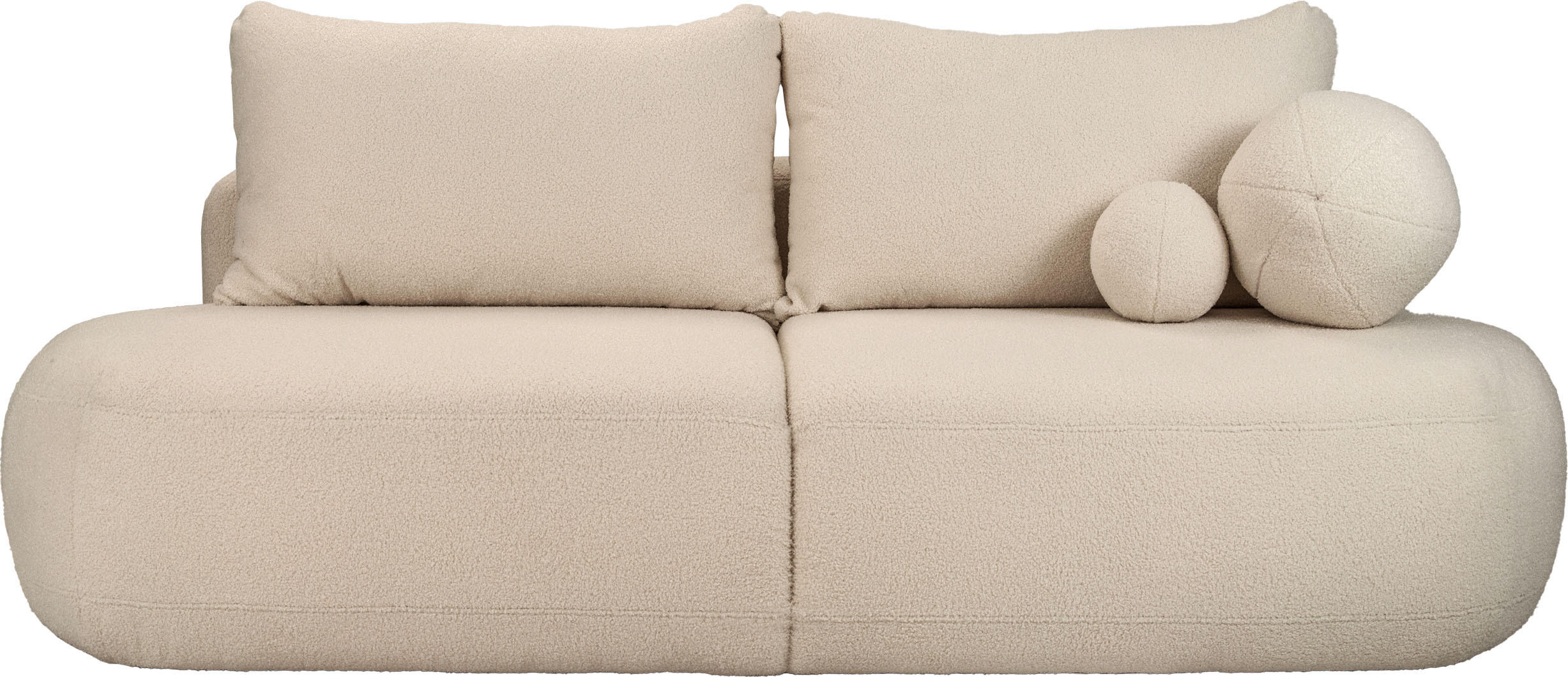 WFL Group Schlafsofa Creme 240x90x90 cm