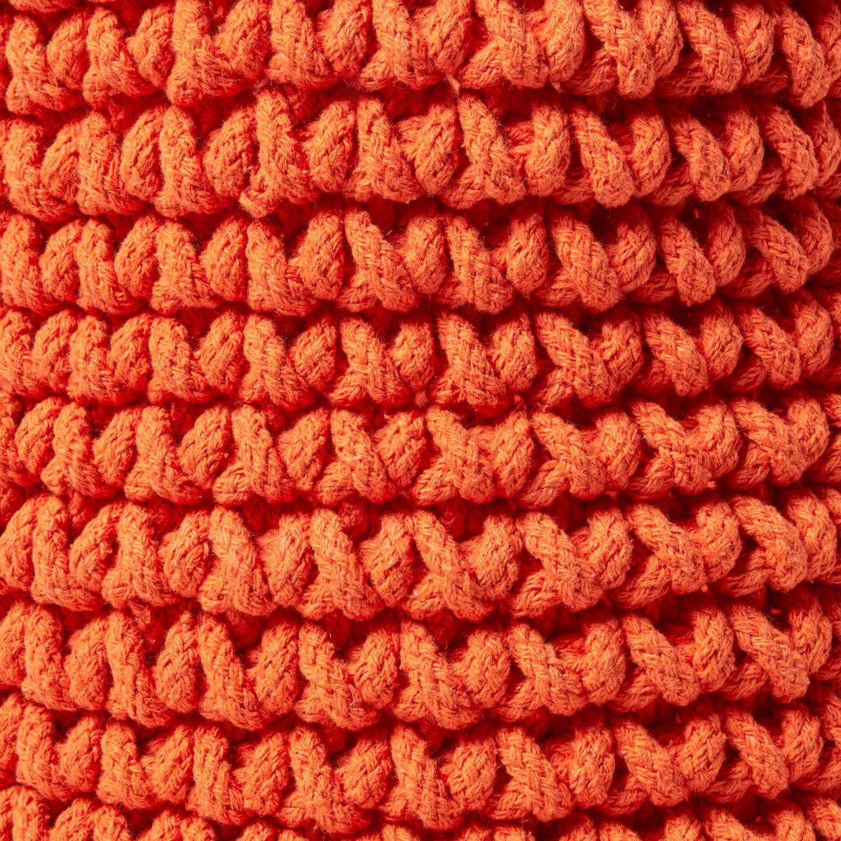 AUFBEWAHRUNGSKORB Baumwolle 37/21 cm - Orange, Textil (37/37/21cm) - Homescapes