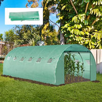 GEWÄCHSHAUSFOLIE 6x3x2 m UV Schutz grün - Grün, Kunststoff (600/200/300cm) - Fortuna Lai