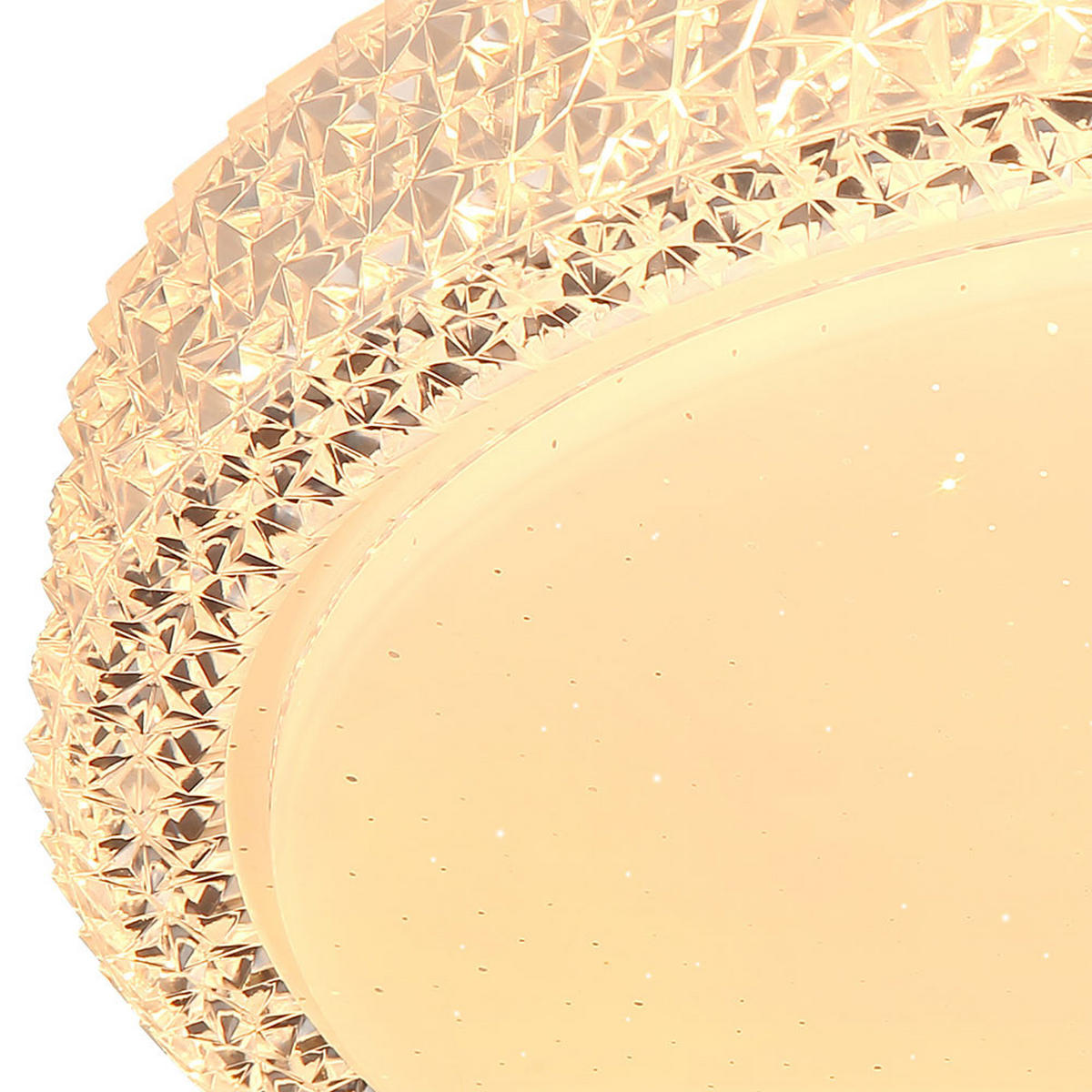 LED DECKENLEUCHTE Metall Kristallklar - Klar, Metall (30/30/8cm) - Globo Lighting